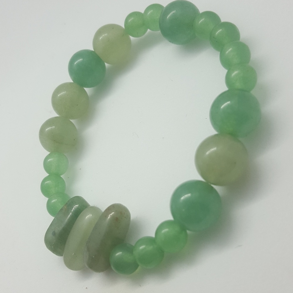 Inspirational bracelet Genuine gemstone Boho